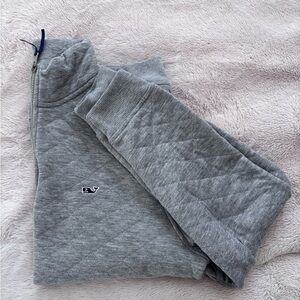 Vineyard Vines Gray Quilted Shep Shirt (LL Bean)
